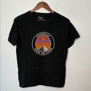 Cotopaxi Men's Sunny Side Graphic T-Shirt Gray Organic Cotton Blend Size Small